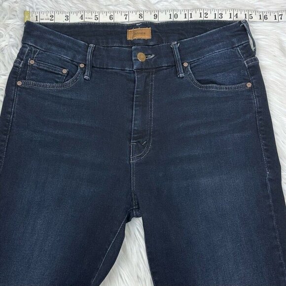 Mother Women’s High‎ Waisted Looker Coffee Tea or Me Designer Jeans W29/L30 - Picture 8 of 11